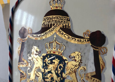 Schilderen wapen Koning Willem Alexander